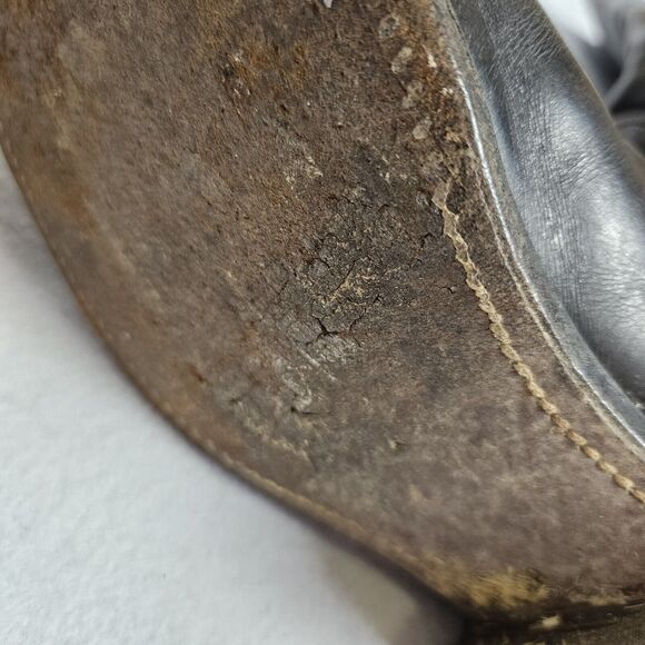 Vtg DEHNER Womens 10 Stock Dress Equestrian Riding Show Boot Leather Tall NARROW - Picture 14 of 16